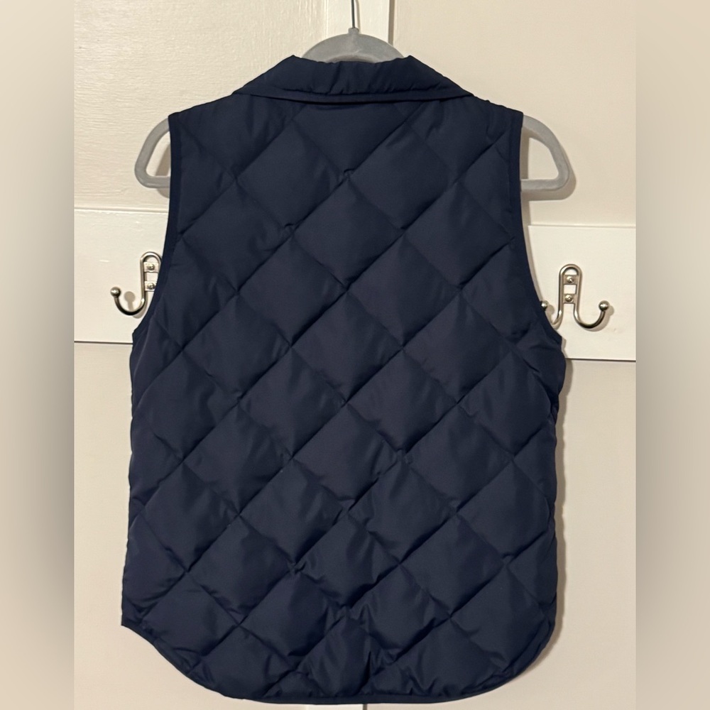 J. Crew Women's Dark Blue Quilted Vest - Picture 5 of 6